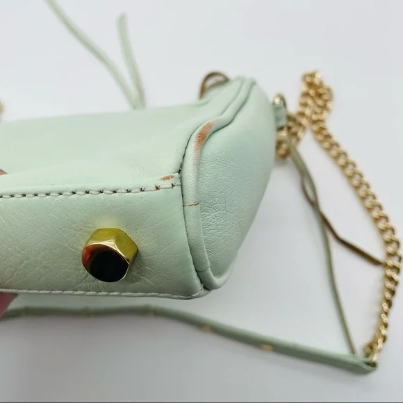 Rebecca Minkoff Mini M.A.C. crossbody bag in mint green - Picture 8 of 10